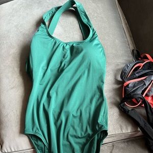 Andie Swim Long Torso XL Tulum swimsuit in Forest Green